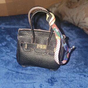 Black Mini Purse Bag Charm